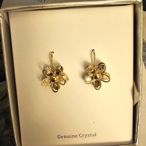 Crystal Flower Earrings